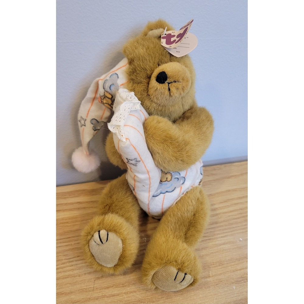 Vintage Ty Attic Treasures PRECIOUS Bear 1993 Jointed Plush Jammies 12 inch